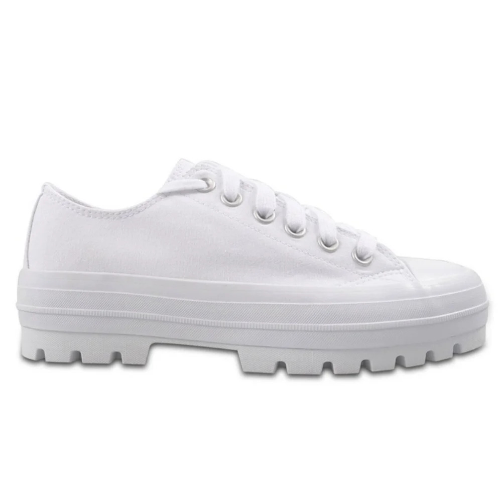 No Boundary women low Top white chunky platform sneakers size 7